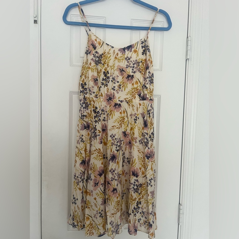 Old Navy Cream Floral Cami Dress Size S,